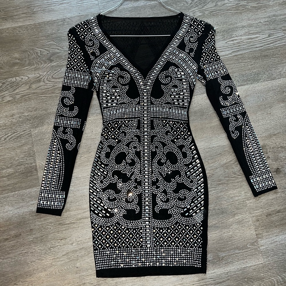 Black Crystal Dress